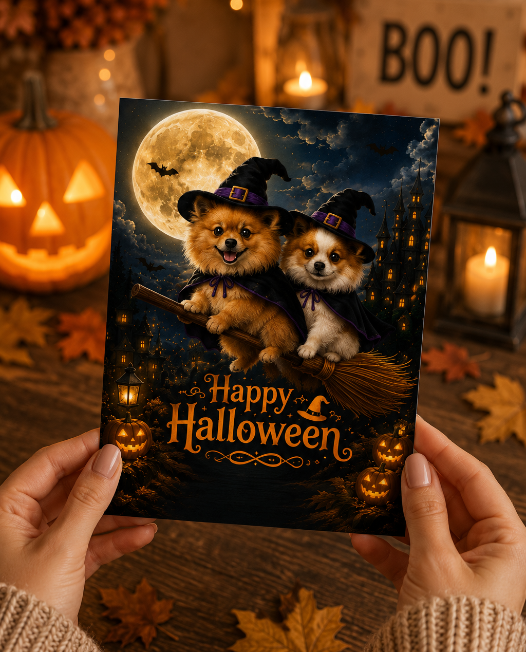 Happy Halloween – Spooky Halloween Collection – Set of 5 Greeting Cards