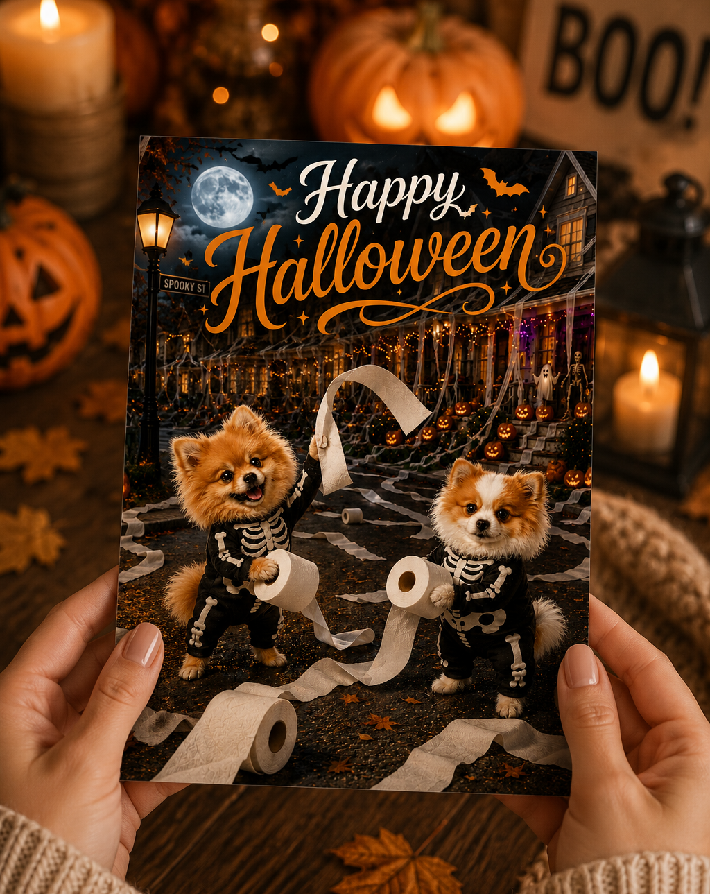 Happy Halloween – Spooky Halloween Collection – Set of 5 Greeting Cards