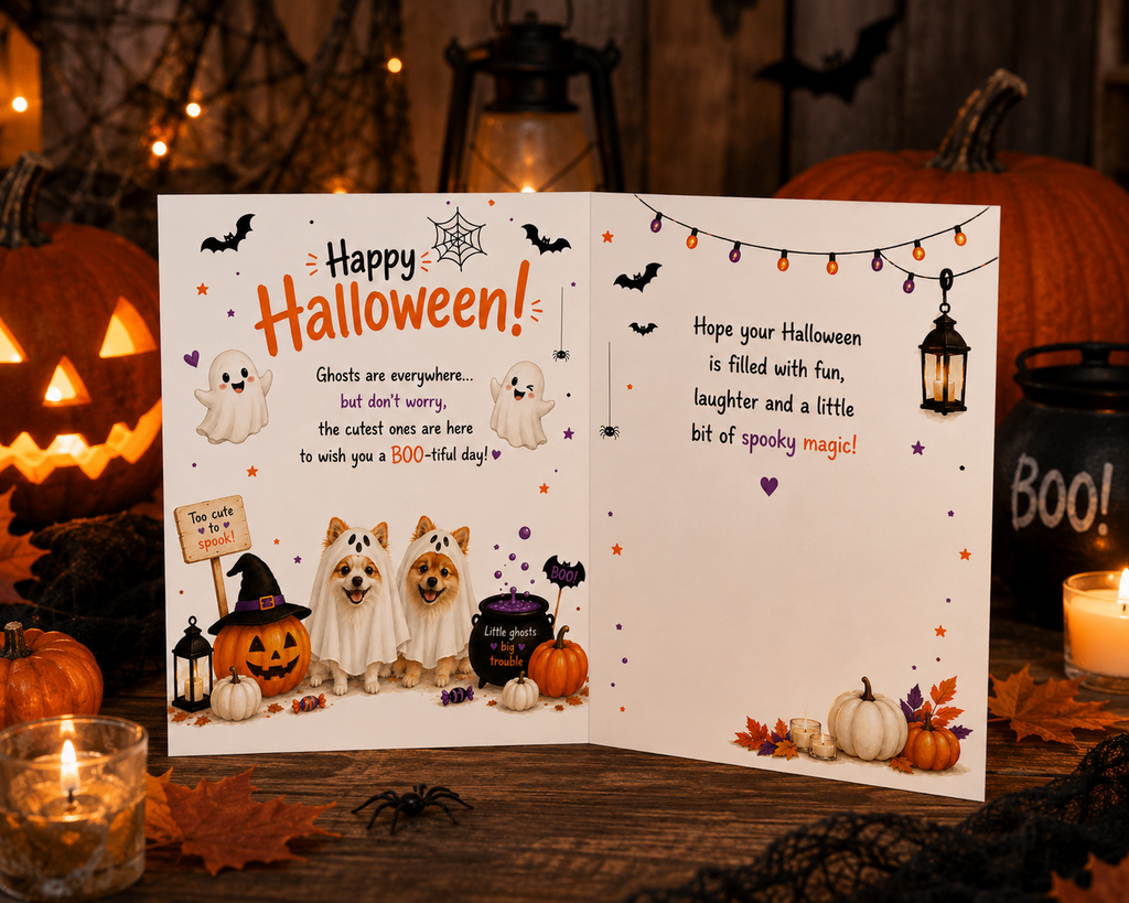 Happy Halloween – Ghost Halloween Greeting Card